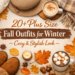 Cozy plus-size fall outfits for winter with sweaters, scarves, and autumn vibes.